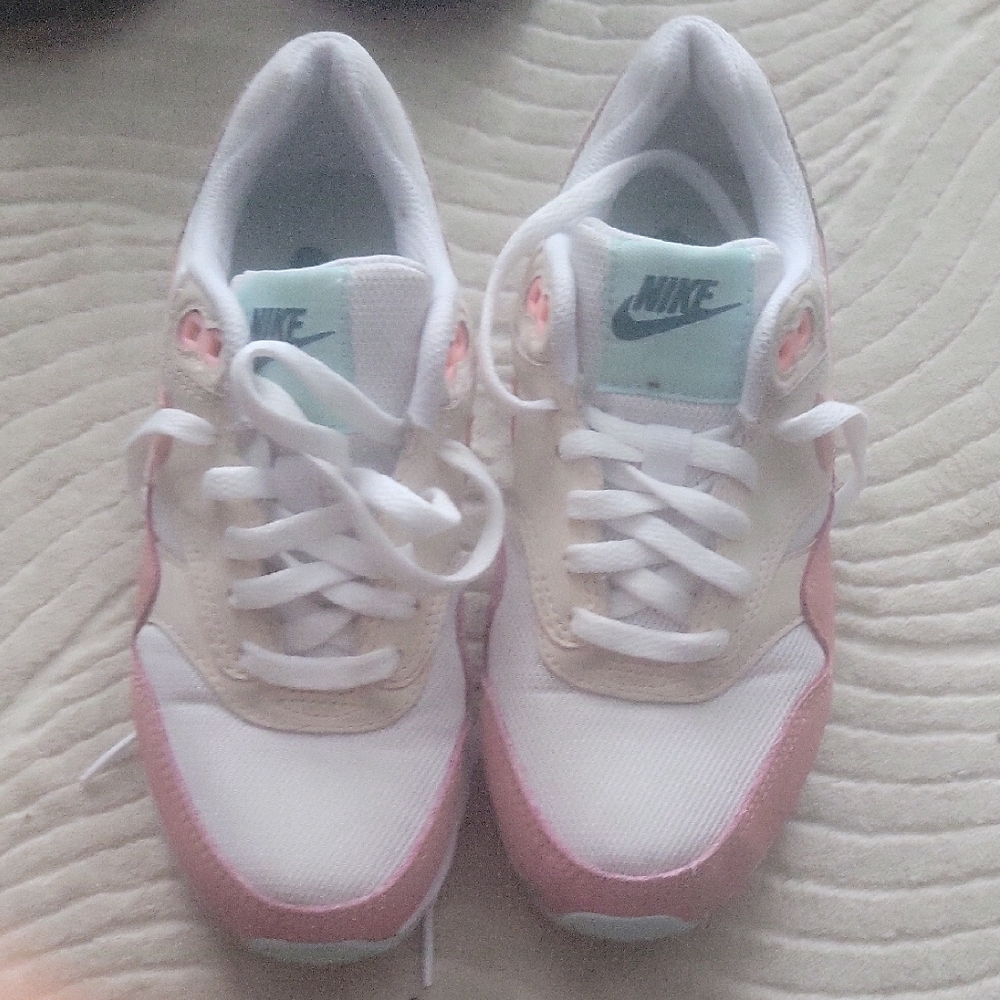 Nike Pink and White Sneakers